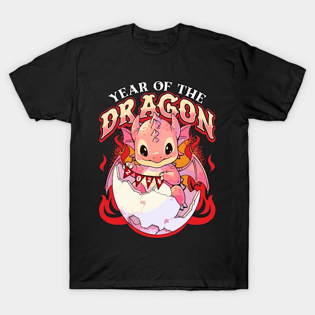 Baby Dragon hatching Chinese New Year 2024 T-Shirt by creative